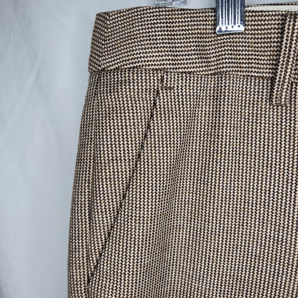 Talbots Windsor Pants Houndstooth Wool Blend Women's 8 Academia Hipster Capsule - Picture 2 of 10